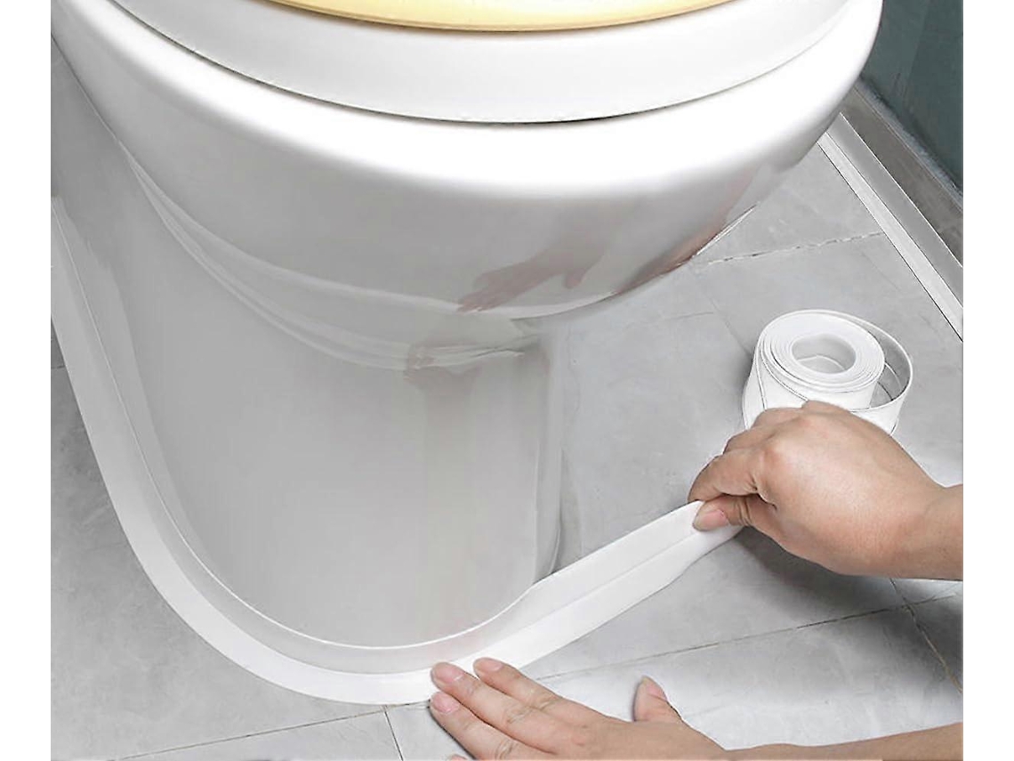 Fita De Vedação Autoadesiva Para Vaso Sanitário E Banheira, De Canto E Box De Chuveiro