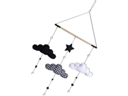 Pingente de Lua Ornamental Estilo Retrô para Decoração Quarto, Arte de Parede BRILVIBERA