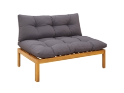 Maison Exclusive - Unidade Sofá Médio Cinza Natural E Escuro 120 X 80 X 82 Cm