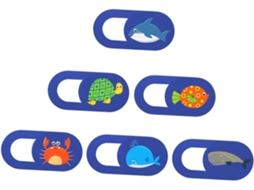 Conjunto De 6 Capas Protetoras Adesivas Com Estampa De Animais Marinhos Para Câmera, Tablet Ou Laptop. Conjunto De 6 Capas Protetoras A Gokoco
