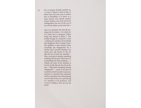 Livro Why Hasnt Jb Already Disappeared De Jeremy Fernando (inglês)