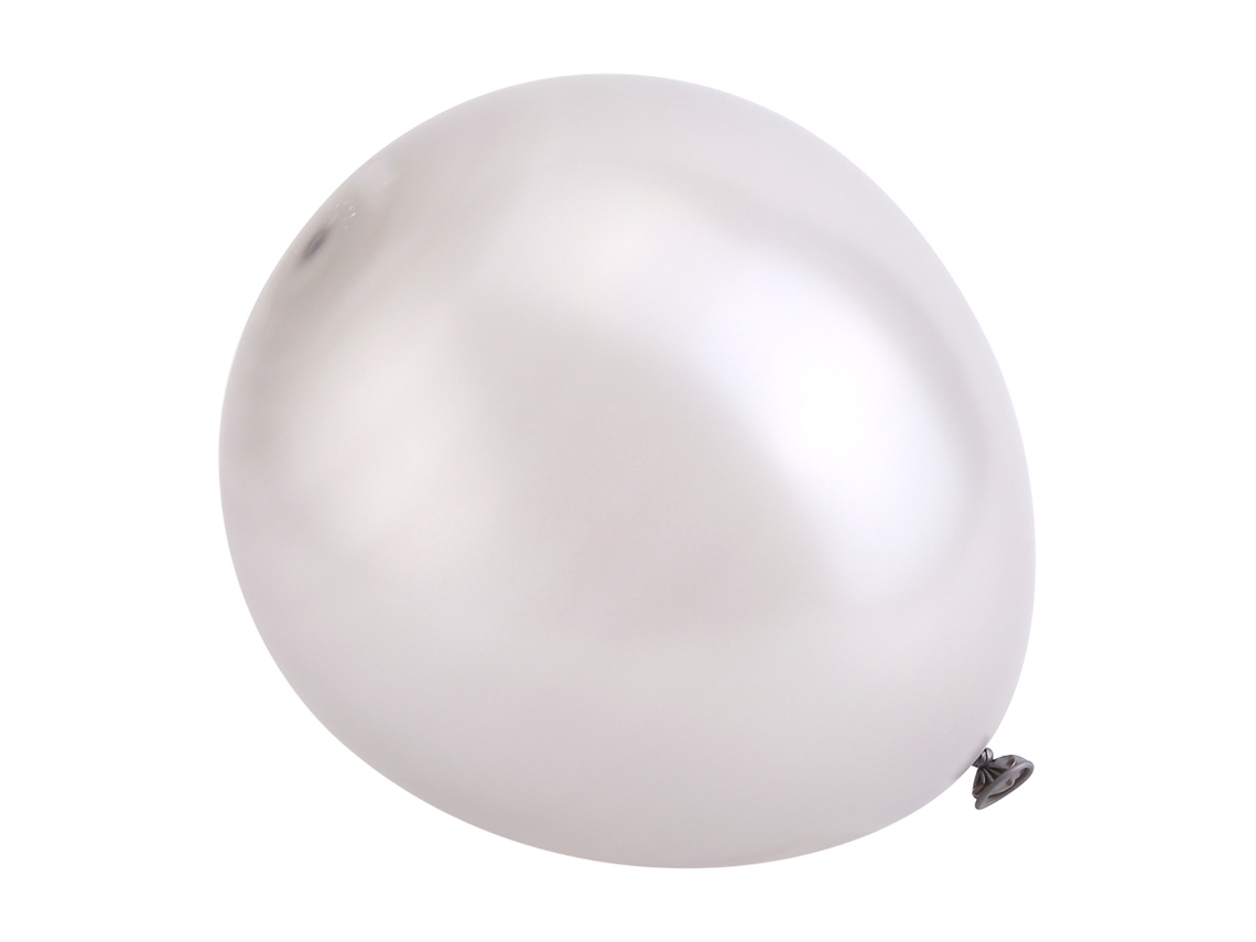 100 Unidades/saco Balões De Látex Pérola Decoração Prata Para Casamento Aniversário Festa Celebração