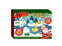 Laxiscreed Calendário De Natal Adventício Com 24 Dias E Caixa Squishy 31x22,5x5cm