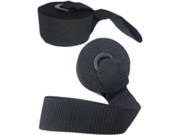 Conjunto De 4 Peças Ancoragem Porta Com Faixa Elástica Pvc Preta Vicasky, Tiras Resistentes Ao Desgaste E Alta