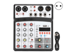 Aetheria mesa de Mistura 4 Canais Bmg 04d com Alimentação Fantasma 48v Bluetooth 5.0 Gravção Usb