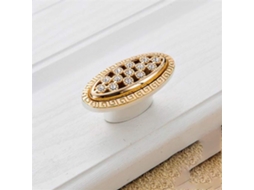 Puxadores De Armário Pyouo, 1 Peça, Dourado Champanhe, Com Detalhes Em Diamante, Em Liga De Zinco, Para Armários E