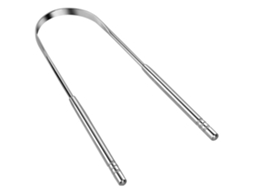 Raspador de Língua em Aço Inoxidável, um Instrumento de Higiene Oral, Compacto, Recarregável, Uso Diário, Higiênico STELASPLEN