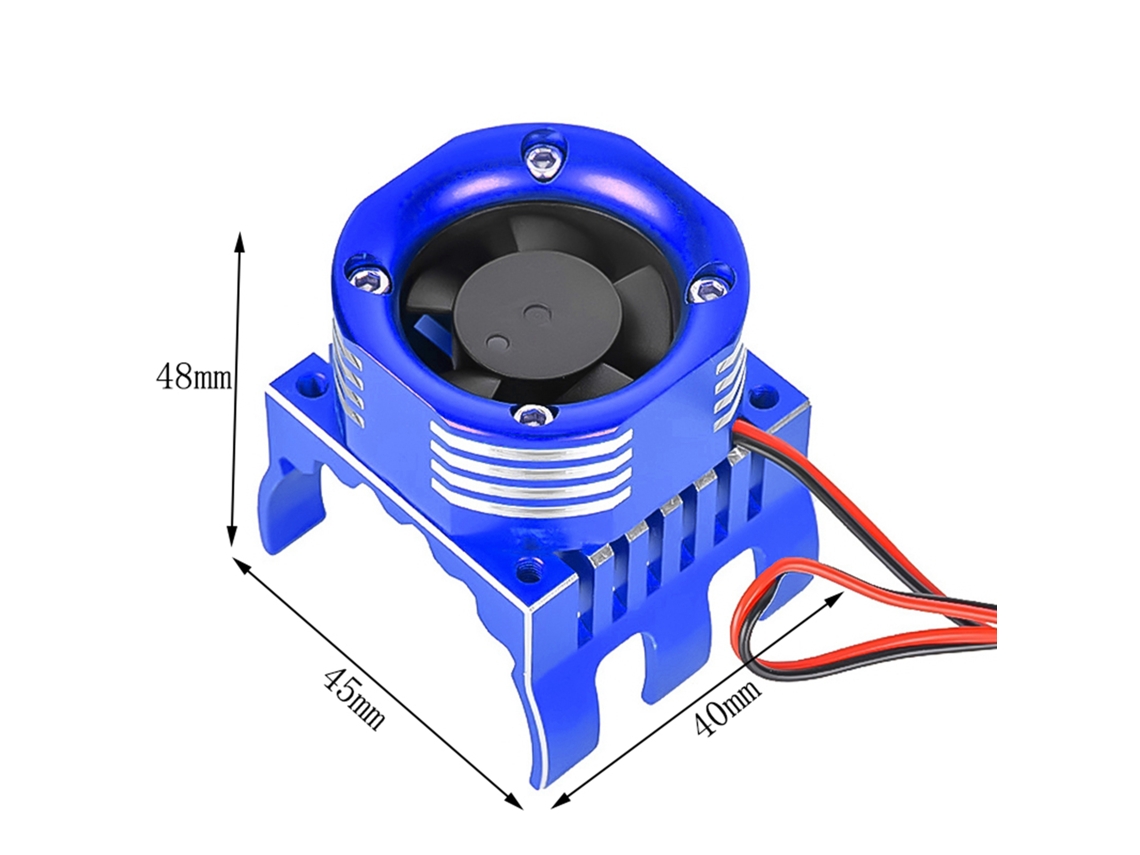Ventilador Resfriamento Motor Carro Controle Remoto Led Azul