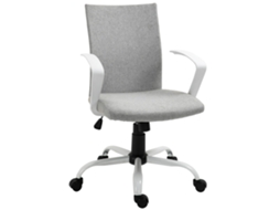 Cadeira de Estudo Balanço Giratória ZENCORE SERVICES com altura ajustável, tecido, 61x61x89 99cm, cinza claro