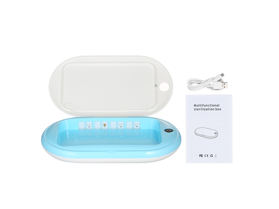 Sanitizador Uv Portátil Com Carregador Sem Fio Para Telefones, Joias E Mais