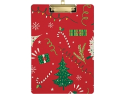 Prancheta com Furos Padrão para Árvore de Natal Enfeite Natalino, Estilo Paisagem, Empreendedores. 31,8 X 22,9