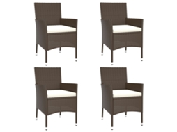 Garden Chair, Garden Chairs Vidaxl Marrom Rattan / Vime (n/a)
