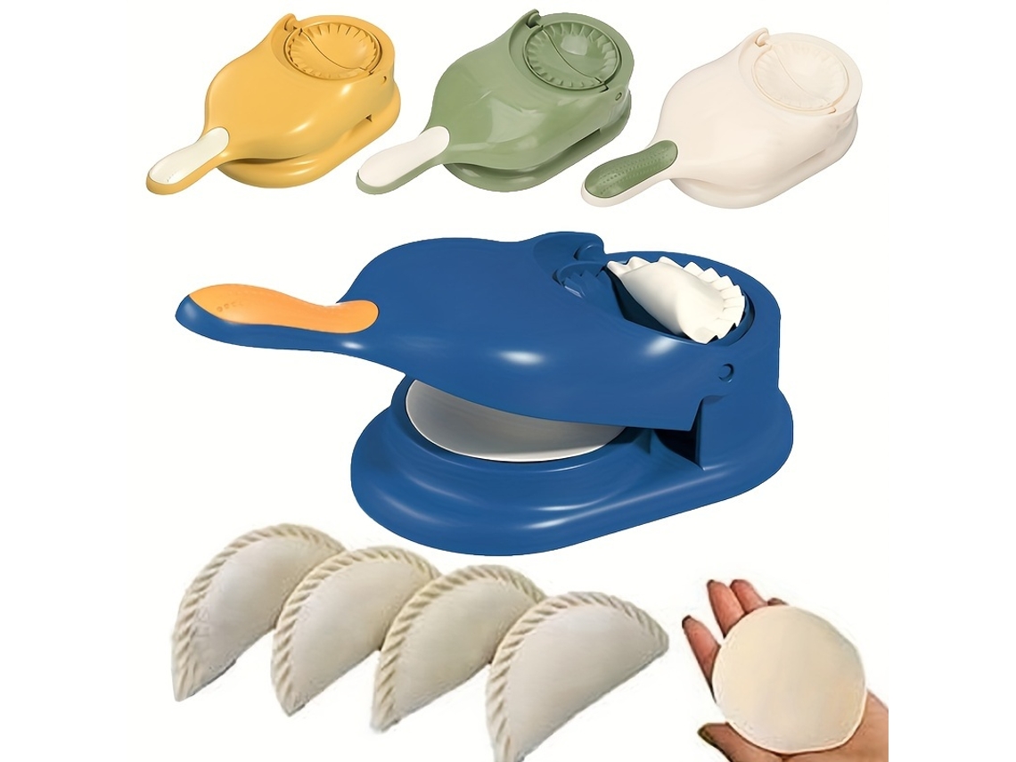 Máquina Manual De Fazer Dumplings, Fácil De Usar, Feita De Plástico Seguro Para Alimentos