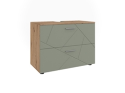 Móvel Sob Pia Simples Irma VICCO 80x58.6cm com Gavetas Verde Sálvia
