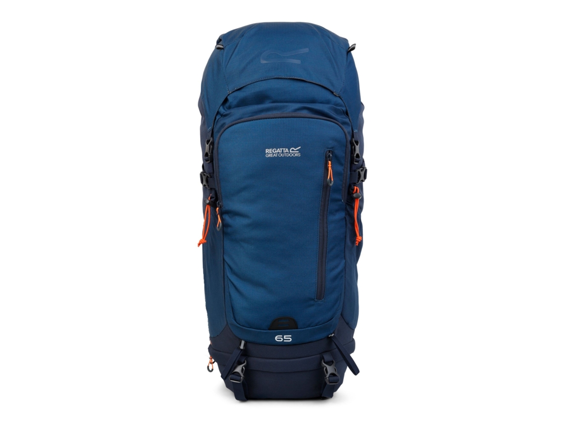 Mochila De Caminhada Regatta Highton V2 65l, Tamanho Único, Azul-marinho/verde-azulado Escuro