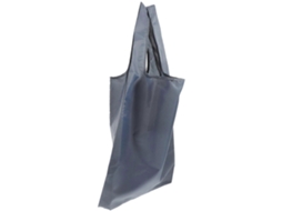 Sacola de Compras Dobrável e Portátil, 40x38cm, Estilo Doméstico, Cinza, Reutilizável, 1 Unidade. GOKOCO