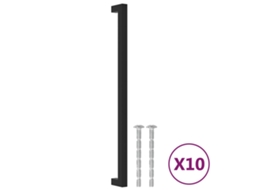 Cabinet Handle, Cabinet Handles Vidaxl Preto Aço Inoxidável (320 Mm)