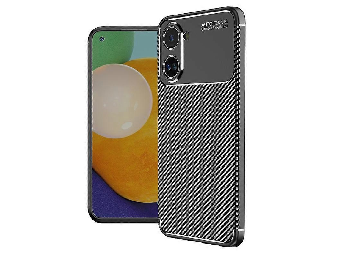 Capa De Tpu À Prova De Choque Com Textura De Fibra De Carbono Para Realme 10 4g