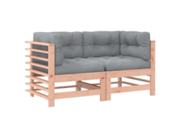 Corner Sofa, Corner Sofas Vidaxl Marrom Madeira De Douglas (n/a)