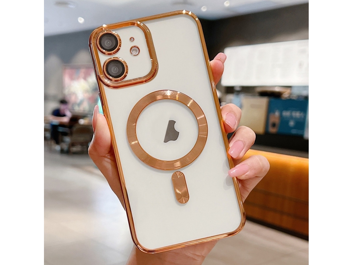 Capa Para Iphone 12 - Revestimento Eletroplástico - Tecnologia Magsafe