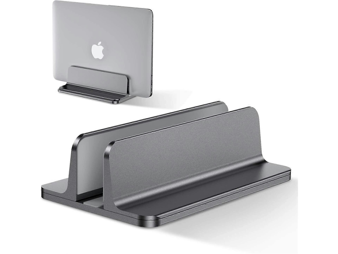 Soporte Vertical Para Notebook De Alumínio Ajustável, Compatível Com Macbook Pro/air, Ipad, Surface, Hp, Lenovo - Cinza