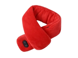 Cachecol Elétrico Aquecido Usb Para Mulheres E Homens Grossa Quente Cachecol De Pescoço Para Exterior Vermelho