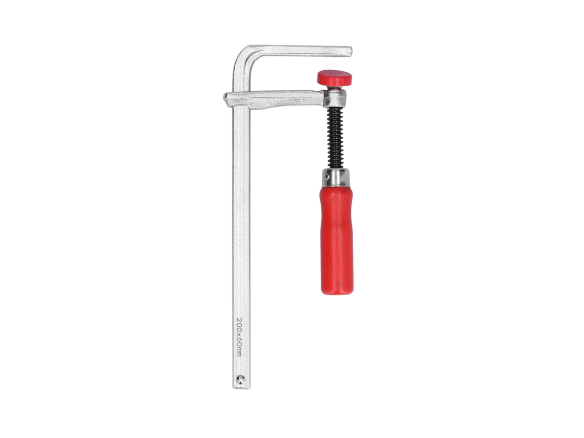 Clamp F De Alumínio Ajustável Anti-derramamento Com Cabo De Choupo Para Marcenaria 200x60mm
