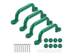 Relaxdays - Pegas Para Escalada, Pack De 4, Cada Uma Até 100 Kg, Torre De Brincar Beliche, Acessórios, Plástico, Verde