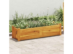 Vidaxl Canteiro Elevado De Jardim 100x30x25 Cm Madeira De Acácia