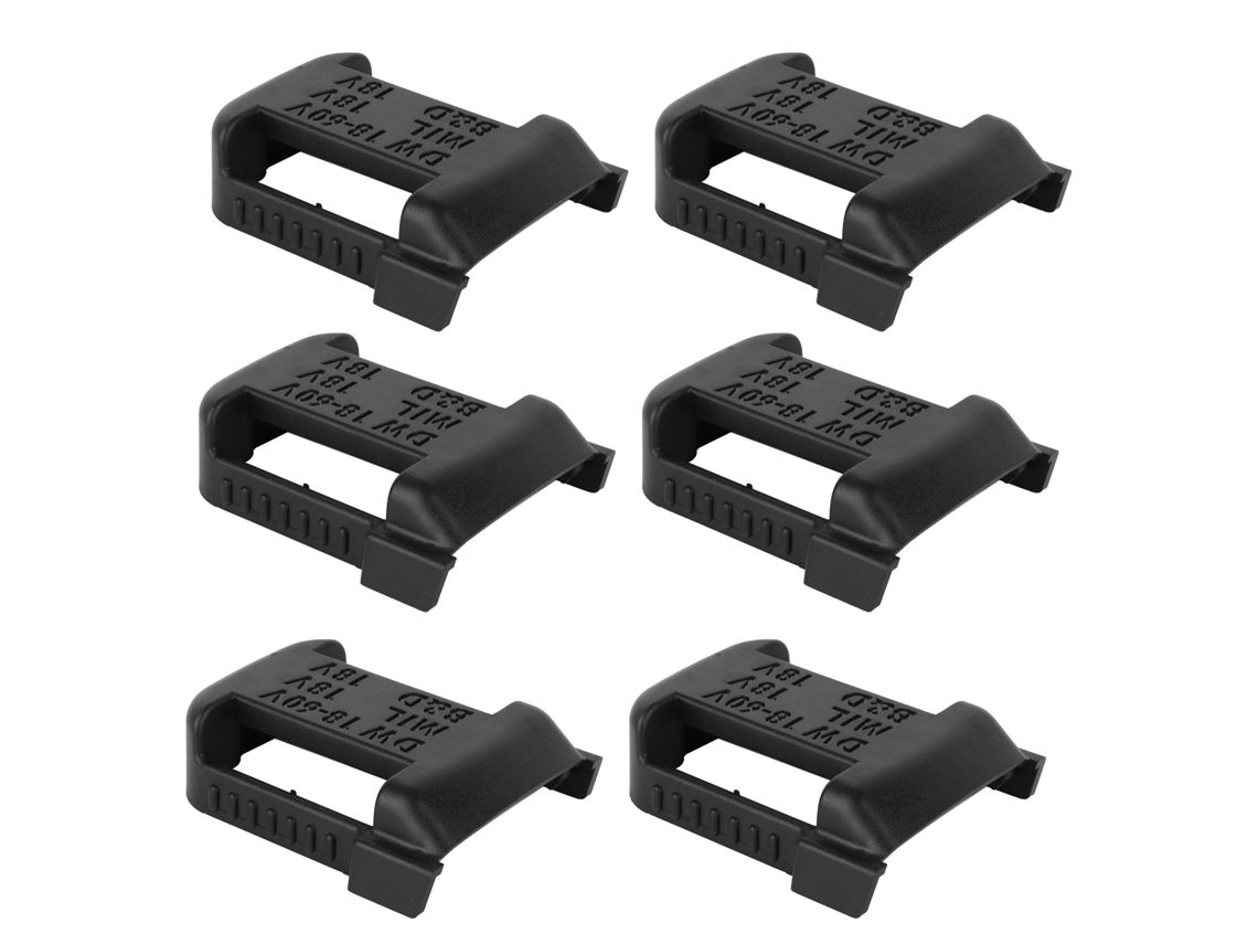 6 Peças Suporte Conector Adaptador Base De Bateria Para Estojo Protetor Milwaukee