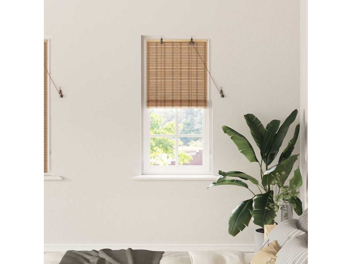 Vidaxl Estores De Rolo Natura 60 X 160 Cm Bambu