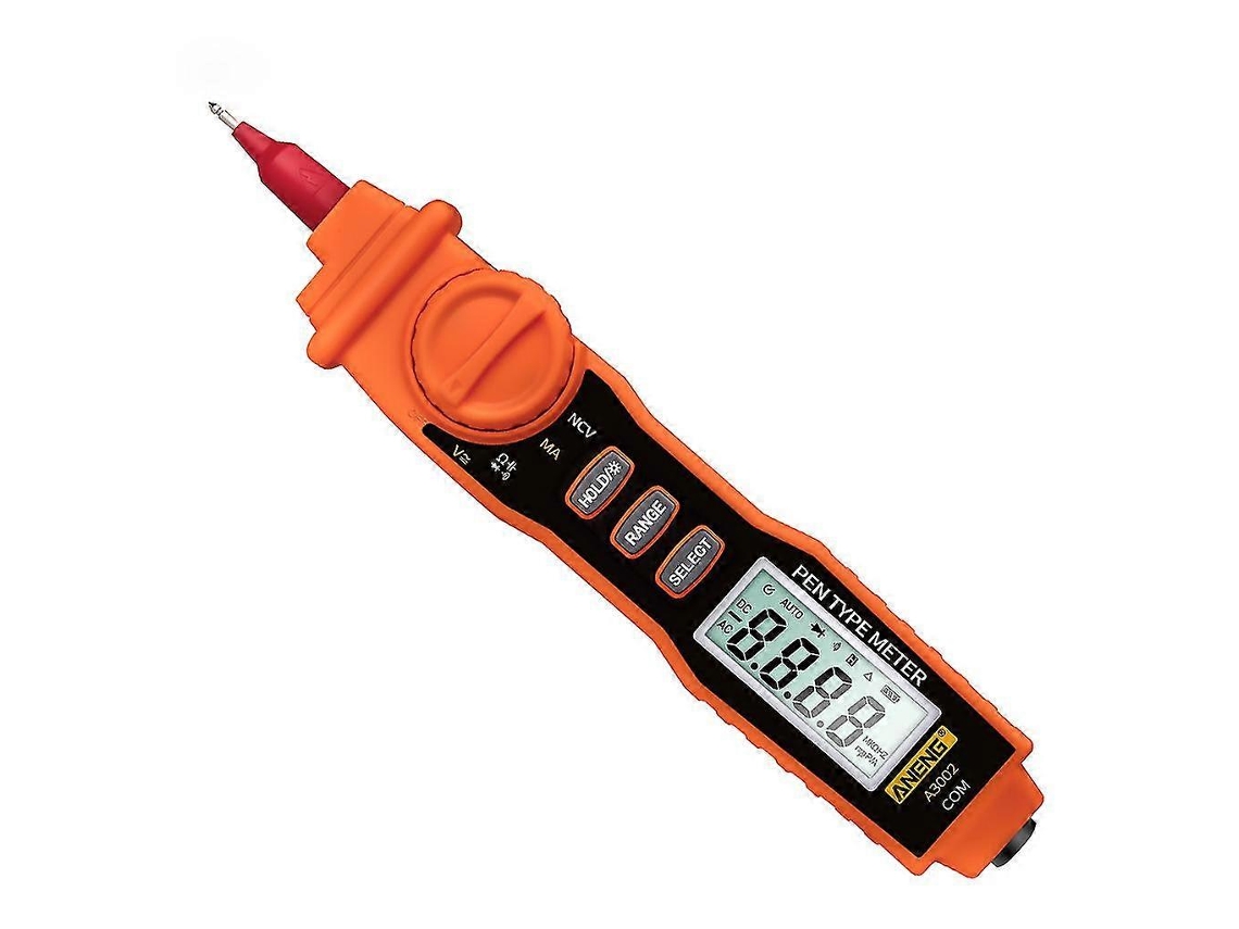 Lurelia Multímetro Digital, A3002, 4000 Contagens, 400 V, 600 V, 400 Kv, True Rms, Ncv, Alcance Automático, Capacitância