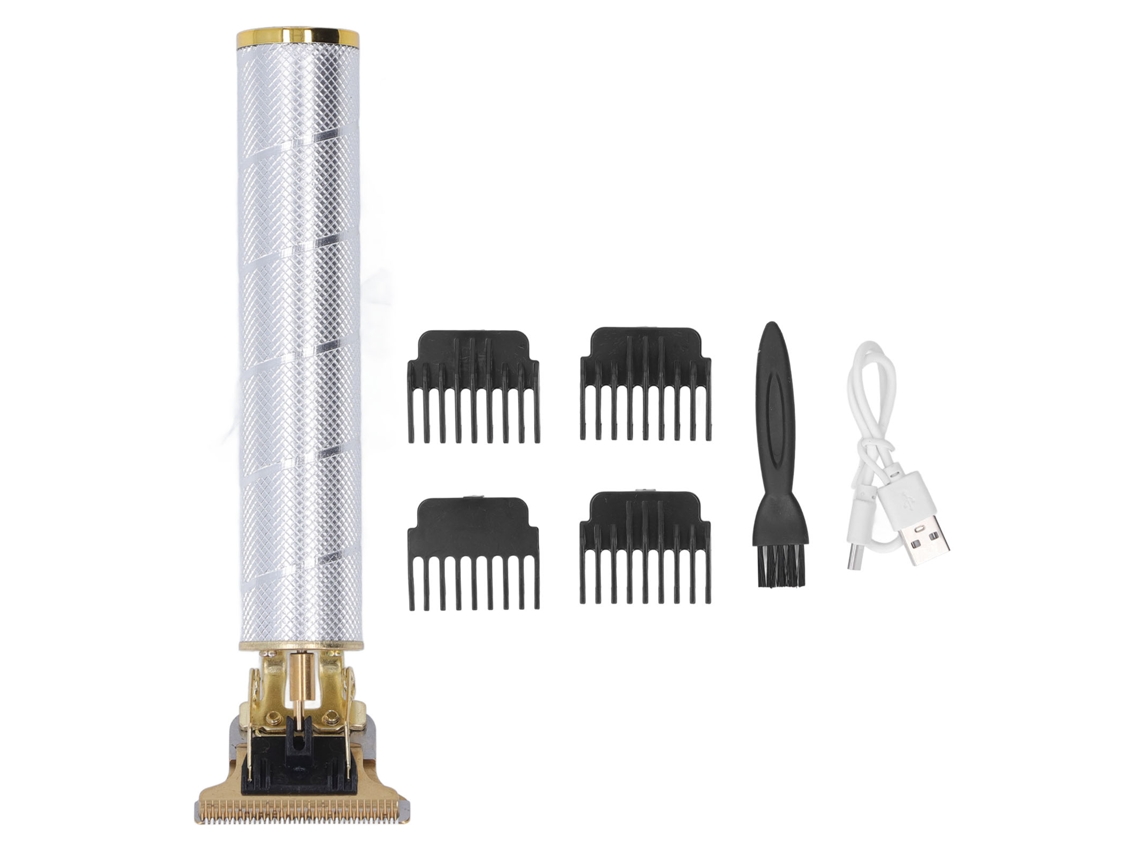 Aparelho de Cortar Cabelo Usb Profissional Prata