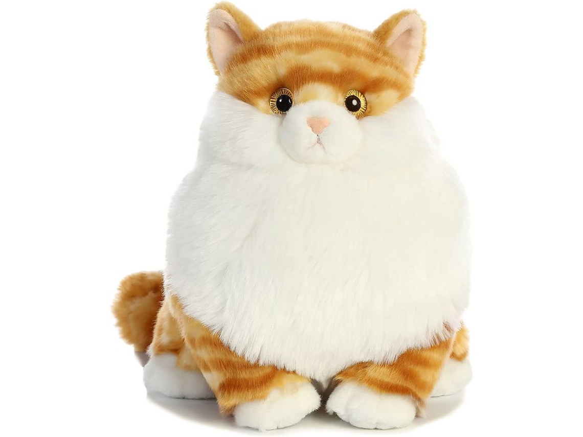 2026 gato Gordo Bola de Pelo Atigrada de 24 Cm Compañero Adorable para Mimos Nocturnos