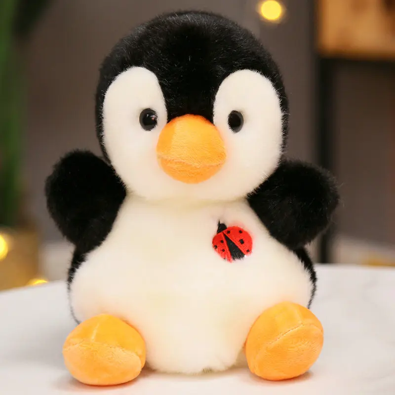 Almofada de Pelúcia Fofa em Formato de Animal MDUG (pinguim 20cm)