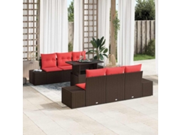 Vidaxl Conjunto De Sofá De Jardim 7 Unid. 6-número De Lugares