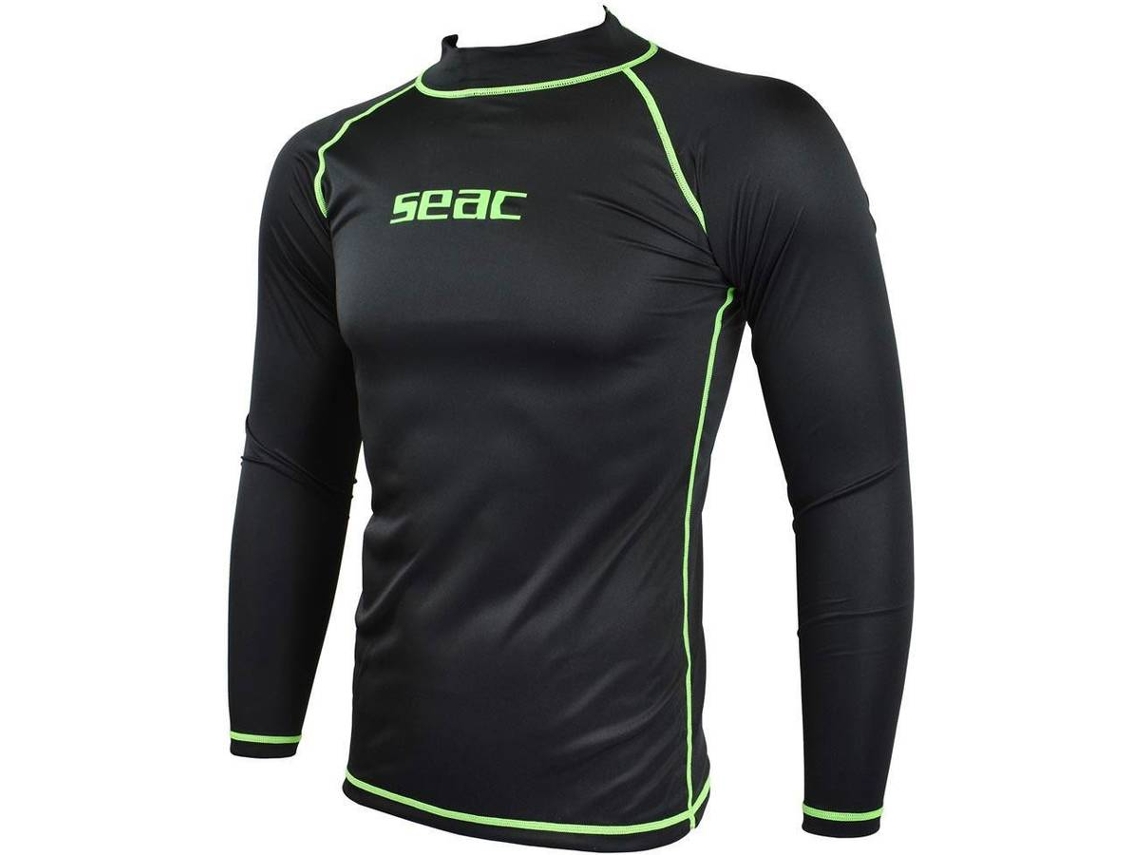 Rash guard Unisexo SEACSUB T-sun Preto para Natação (XXL)