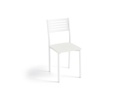 Cadeira de Cozinha Kati Branca 38x86x47cm Michigan Snow FANMUEBLES
