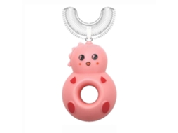 Escova de Dentes Infantil em Formato U, Manual Silicone para Treinamento, Limpeza Completa 3 60° GOKOCO