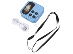 Mali celular Flip Pequeno para Idosos com Radio Fm Lanterna Câmera Hd Dual Nano Sim Azul