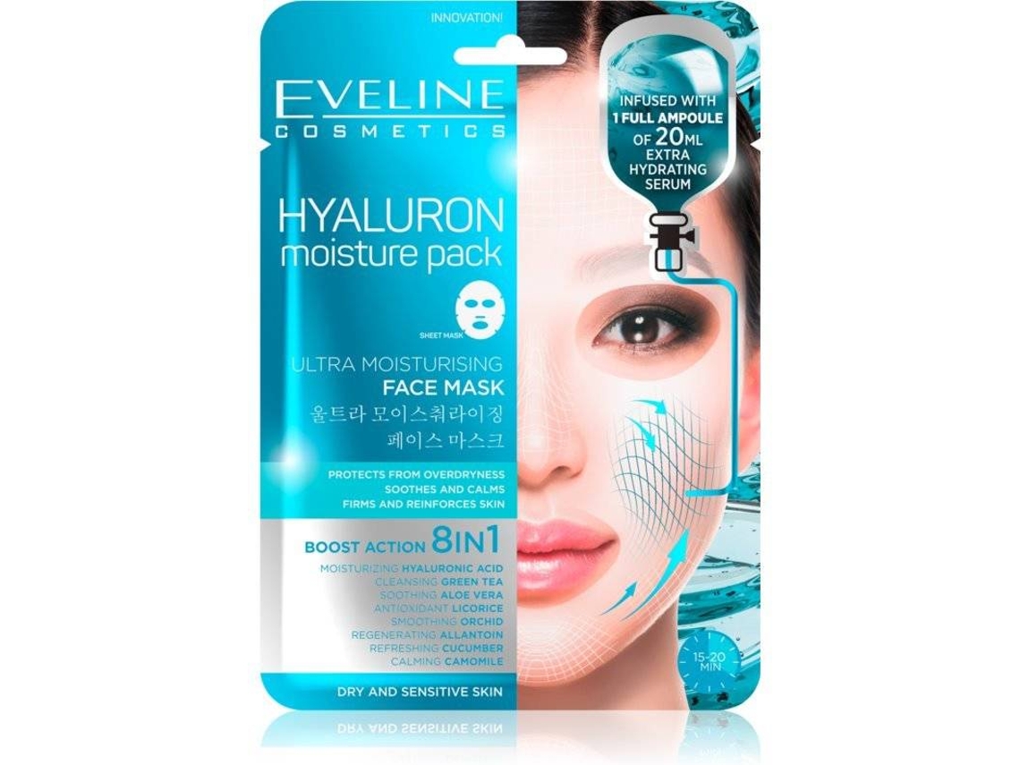 Máscara de Rosto EVELINE COSMETICS Hyaluron Moisture Pack Super