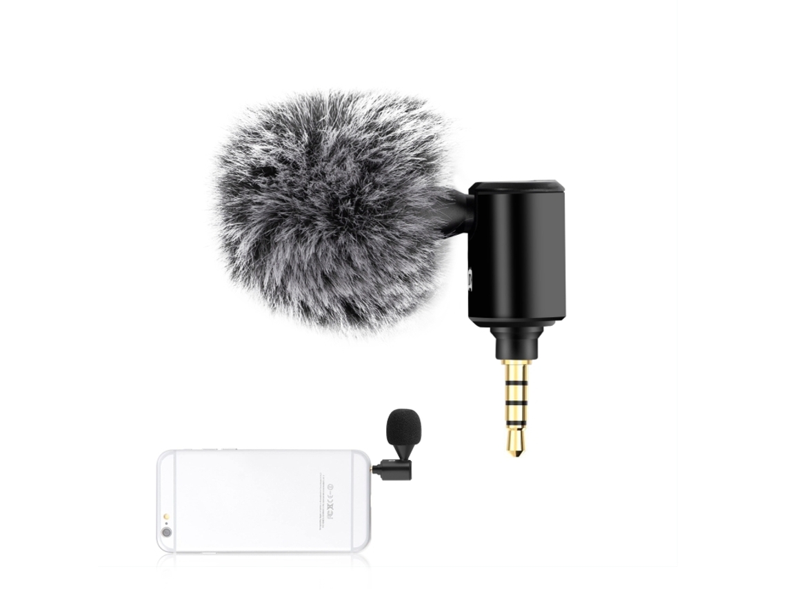 Microfone duplo de lapela sem fio para Type C, 2 transmissores e 1 receptor, preto | XIAOMOYU