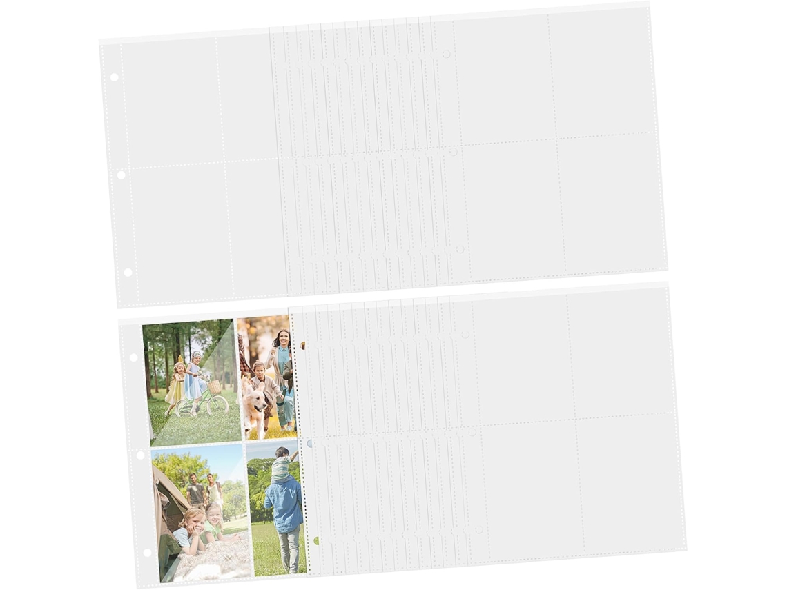 Ipetboom 40 Feuilles Pochettes Cartes Transparentes Protection Pour Cartes À Collectionner Mangas Para Cartões