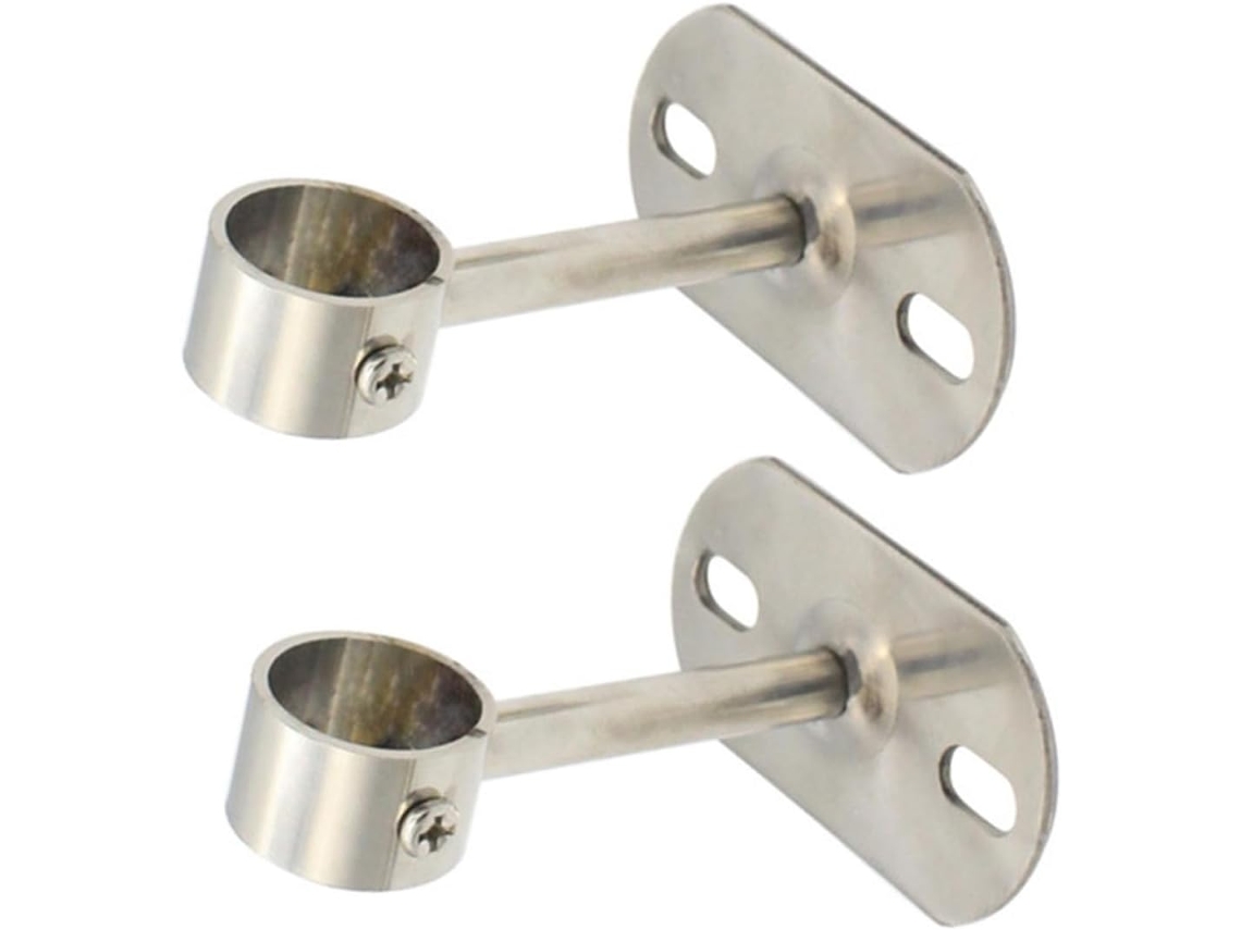 Teto Support Para Varão Cortina Chuveiro Em Aço Inoxidável, 2 Peças