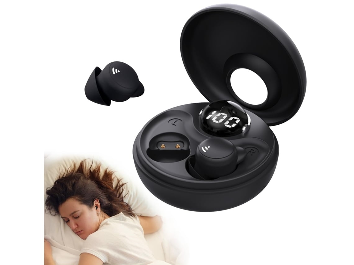 Auriculares Sem Fios Bluetooth 5.3 Cancelamento De Ruído Microfone Para Chamadas Display Led/lcd Ipx3 Lurelia