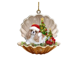Laxiscreed Ornamento De Natal Para Cão Em Acrílico Para Carro E Árvore