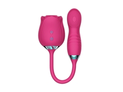 Vibrador De Massagem De Suco Rosa Multifrequncia Para Mulheres (rosa Vermelha) Yizhood