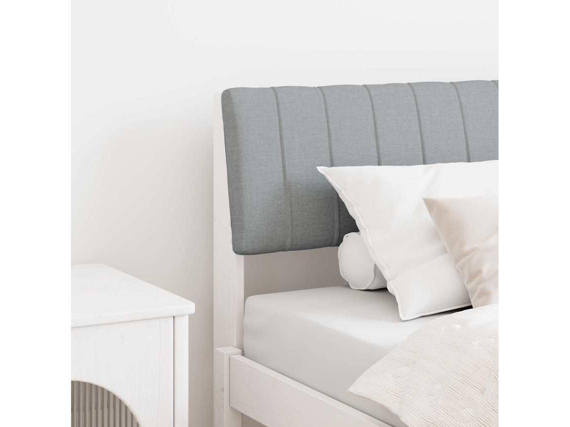Vidaxl Cabeceira Estofada Cinzento-claro 75 Cm