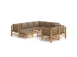 Garden Lounge Set, Garden Lounge Sets Vidaxl Marrom Bambu (n/a)