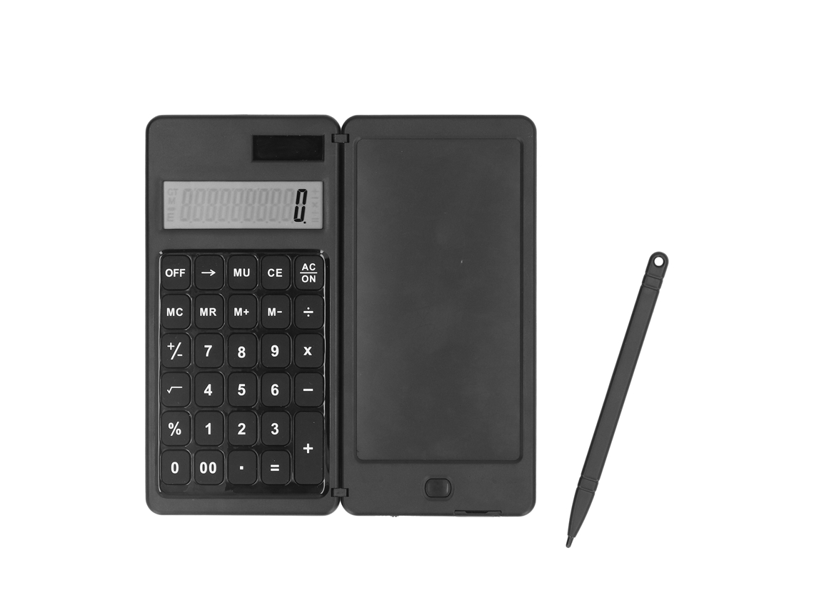 Calculadora solar com tablet de escrita dobrável portátil para escritório S/MARCA